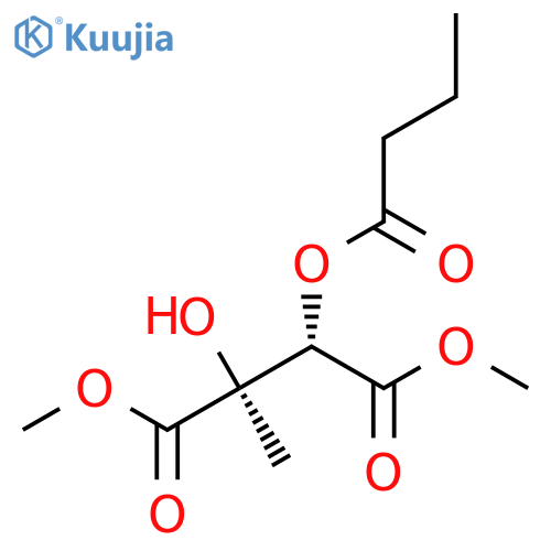 (2S,3S)-2-Hydroxy-2-methyl-3-(1-oxobutoxy)butanedioic Acid 1,4-Dimethyl Ester structure
