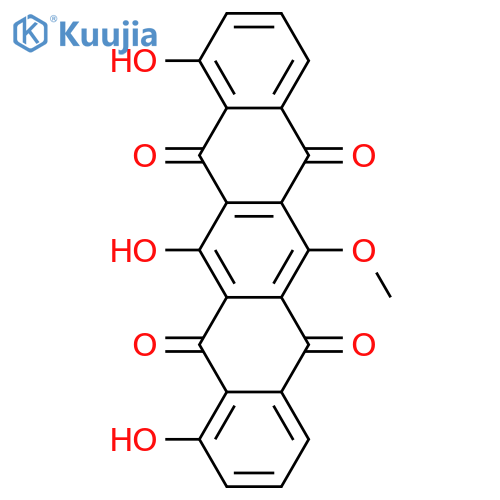1,6,11,13-Tetrahydroxy-5,7,12,14-pentacenetetrone; 6-Me ether structure