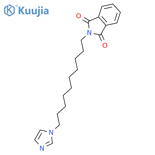 1H-Isoindole-1,3(2H)-dione, 2-[10-(1H-imidazol-1-yl)decyl]- structure
