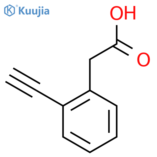 2-(2-Ethynylphenyl)acetic acid structure