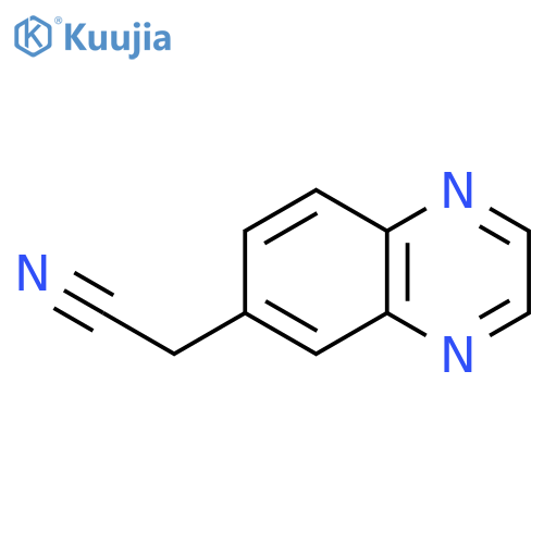 6-Quinoxalineacetonitrile structure
