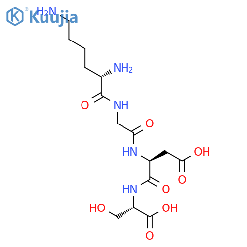 H-Lys-Gly-Asp-Ser-OH trifluoroacetate salt structure