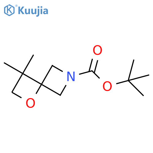 Tert-butyl 3,3-dimethyl-1-oxa-6-azaspiro[3.3]heptane-6-carboxylate structure