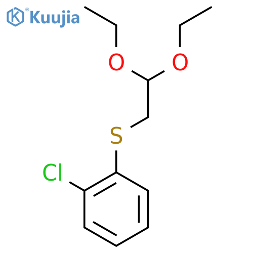 (2-Chlorophenyl)(2,2-diethoxyethyl)sulfane structure