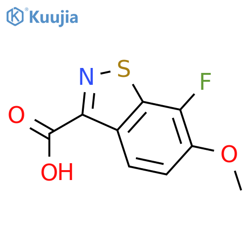 7-Fluoro-6-methoxybenzo[d]isothiazole-3-carboxylic acid structure