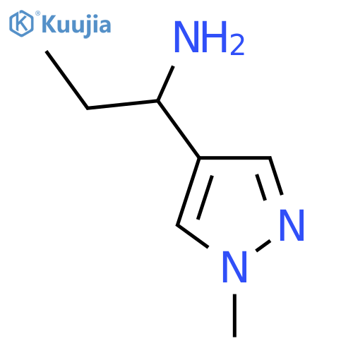 1-(1-Methyl-1H-pyrazol-4-yl)propan-1-amine structure