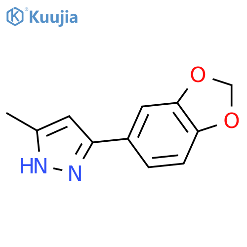 3-(Benzo[d][1,3]dioxol-5-yl)-5-methyl-1H-pyrazole structure