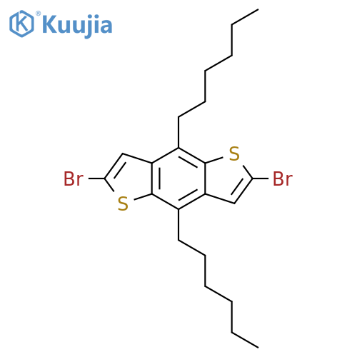 2,6-Dibromo-4,8-dihexylbenzo[1,2-b:4,5-b']dithiophene structure