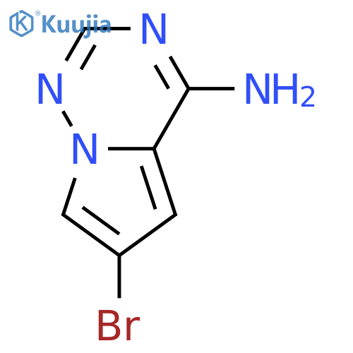 6-bromopyrrolo[2,1-f][1,2,4]triazin-4-amine structure
