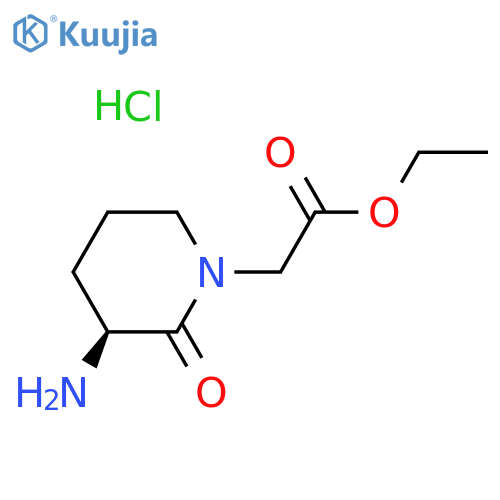 Ethyl 2-((S)-3-Amino-2-oxopiperidin-1-yl)acetate Hydrochloric Acid Salt structure