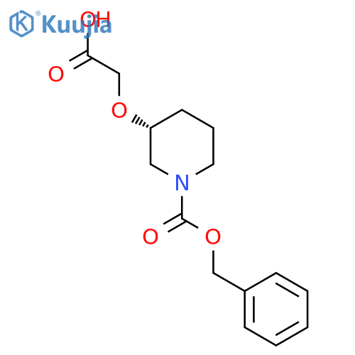 (R)-3-Carboxymethoxy-piperidine-1-carboxylic acid benzyl ester structure