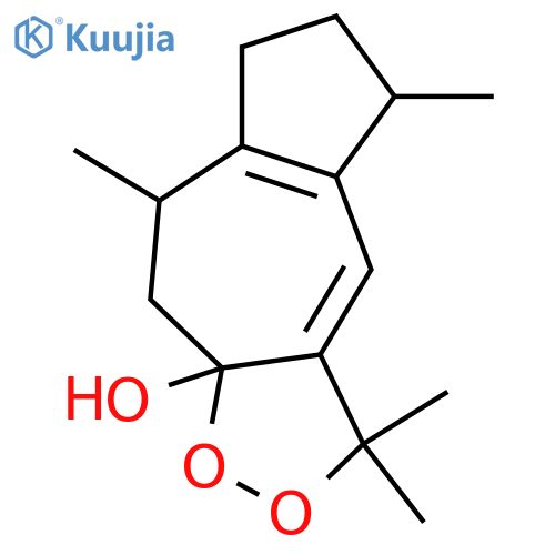 8,11-Epidioxy-1(5),6-guaiadien-8-ol; (4α,8βOH,10α)-form structure