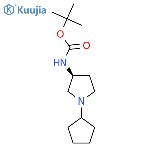 (S)-Tert-Butyl 1-cyclopentylpyrrolidin-3-ylcarbamate structure