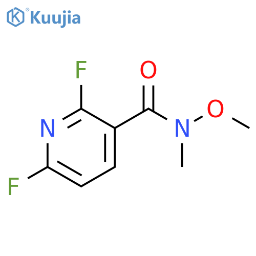 2,6-difluoro-N-methoxy-N-methylnicotinamide structure