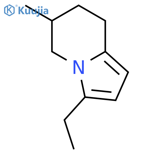 3-ethyl-5,6,7,8-tetrahydro-6-methyl-Indolizine structure