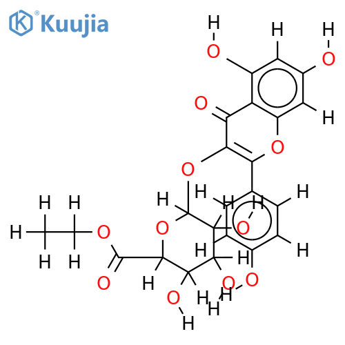 3-O-beta-D-Glucuronoside,Et ester-3,4',5,7-Tetrahydroxyflavone structure