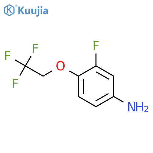 3-fluoro-4-(2,2,2-trifluoroethoxy)aniline structure