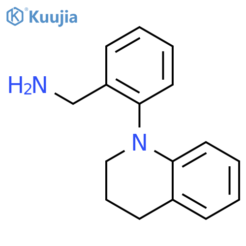 {2-3,4-Dihydro-1(2H)-quinolinyl-phenyl}methanamine structure