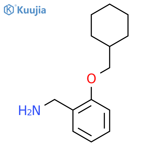 [2-(Cyclohexylmethoxy)phenyl]methanamine structure