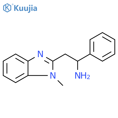 2-(1-methyl-1H-1,3-benzodiazol-2-yl)-1-phenylethan-1-amine structure