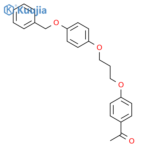 1-(4-{3-4-(Benzyloxy)phenoxypropoxy}-phenyl)-1-ethanone structure