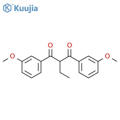 2-ethyl-1,3-bis(3-methoxyphenyl)propane-1,3-dione structure