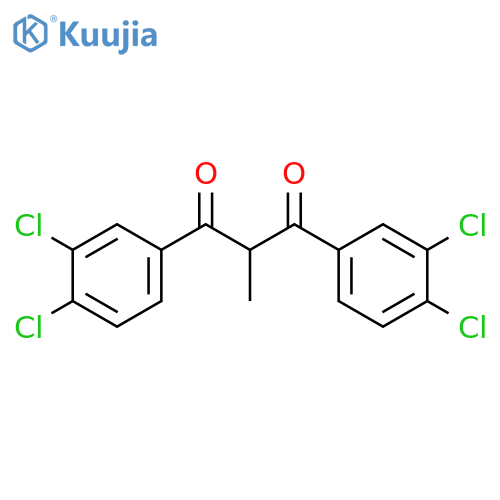 1,3-bis(3,4-dichlorophenyl)-2-methylpropane-1,3-dione structure