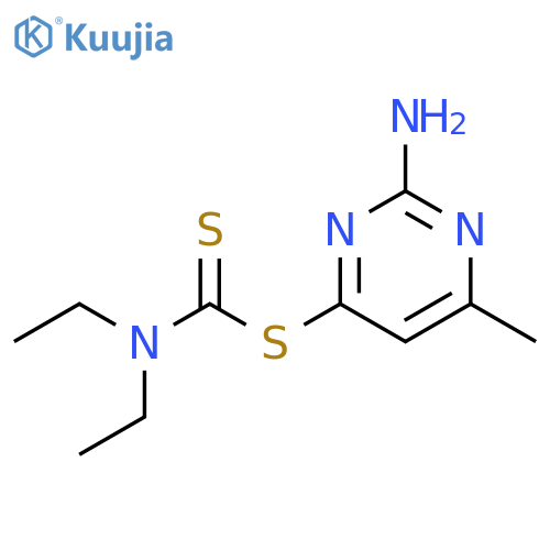 2-Amino-6-Methyl-4-Pyrimidinyl N,N-Diethylcarbamodithioate structure