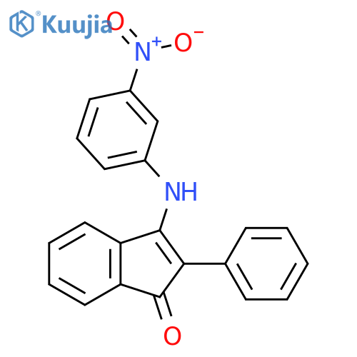 3-(3-Nitroanilino)-2-phenyl-1H-inden-1-one structure