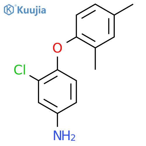 3-Chloro-4-(2,4-dimethylphenoxy)aniline structure