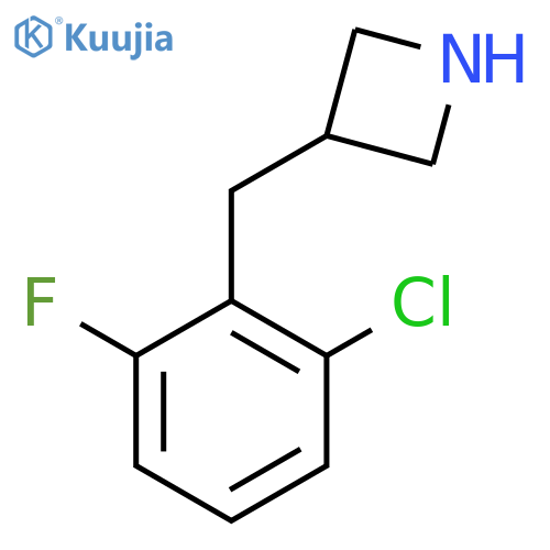 3-[(2-Chloro-6-fluorophenyl)methyl]azetidine structure