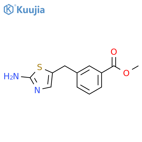 methyl 3-(2-amino-1,3-thiazol-5-yl)methylbenzoate structure