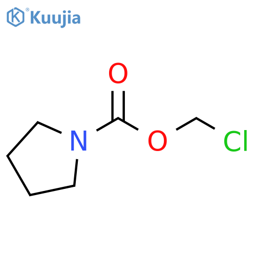 1-Pyrrolidinecarboxylic acid chloromethyl ester structure