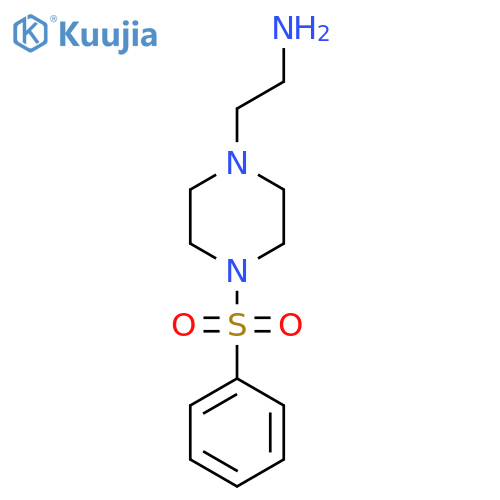 {2-4-(Phenylsulfonyl)piperazin-1-ylethyl}amine structure