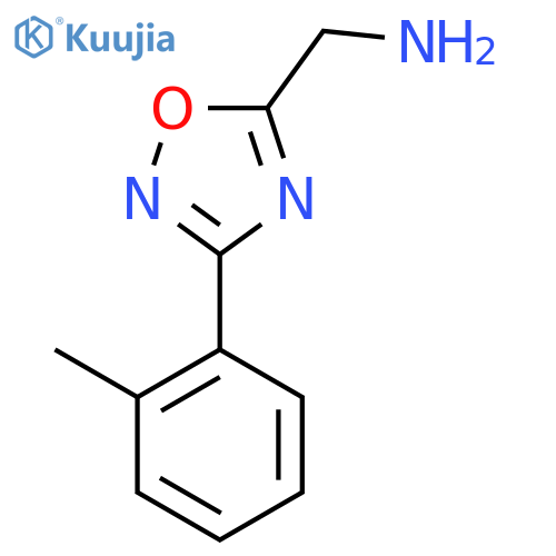 {3-(2-Methylphenyl)-1,2,4-oxadiazol-5-ylmethyl}amine Hydrochloride hydrate structure