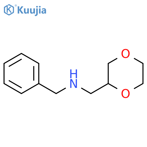 1,4-Dioxane-2-methanamine, N-(phenylmethyl)- structure