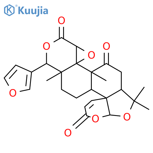 13H,14aH-Oxireno[d]pyrano[2',3':3,3a]- isobenzofuro[5,4-f][2]benzopyran-4,6,13(2H,- 5aH)-trione,8-(3-furanyl)-2a,3,4a,8,8a,9,10,- 10a-octahydro-2,2,4a,8a-tetramethyl-,(2aR,- 4aR,4bR,5aS,8S,8aS,10aR,10bS,14aR)- structure