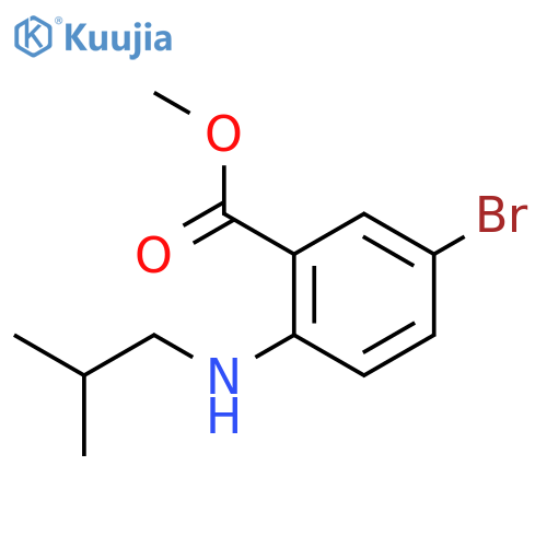 Methyl 5-bromo-2-(isobutylamino)benzoate structure