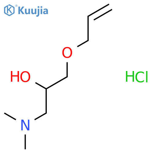 1-(2-Allyl-4-methylphenoxy)-3-piperazin-1-ylpropan-2-ol dihydrochloride structure