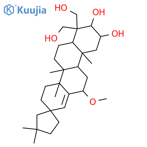 19(18→17)-Abeo-28-nor-12-oleanene-2,3,18,23,24,29-hexol; (2α,3α,17R,18β,20ξ)-form, 18,29-Dideoxy, Δ13(18)-isomer, 12α-methoxy structure