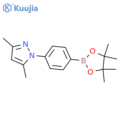 4-(3,5-Dimethylpyrazol-1-yl)phenylboronic acid, pinacol ester structure