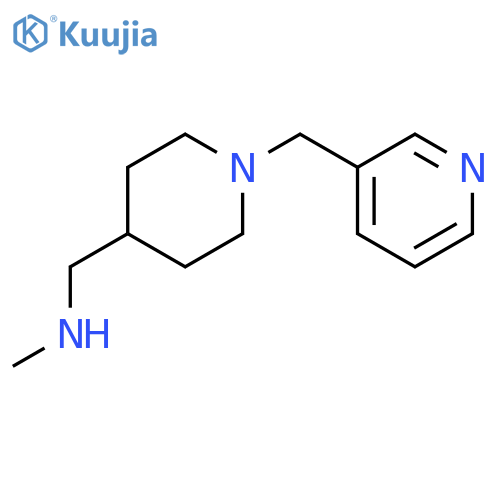 N-Methyl-[1-(pyrid-3-ylmethyl)piperid-4-yl]methylamine structure