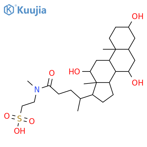3,7,12-Trihydroxycholan-24-oic acid; (3α,5β,7α,12α)-form, N-Methyl-N-(2-sulfoethyl)amide structure