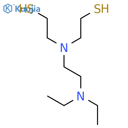Ethanethiol,2,2'-[[2-(diethylamino)ethyl]imino]bis- structure
