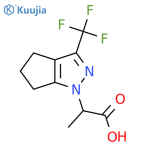 2-3-(Trifluoromethyl)-5,6-dihydrocyclopentacpyrazol-1(4H)-ylpropanoic Acid structure