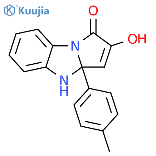 1H-Pyrrolo[1,2-a]benzimidazol-1-one, 3a,4-dihydro-2-hydroxy-3a-(4-methylphenyl)- structure
