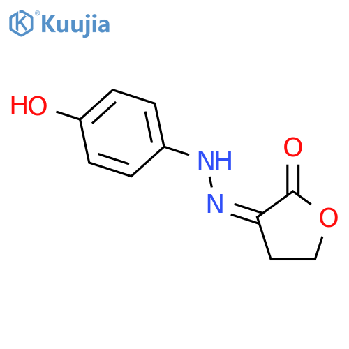 2,3-Furandione,dihydro-, 3-[2-(4-hydroxyphenyl)hydrazone] structure