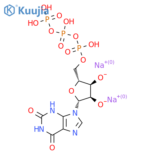 Xanthosine 5'-(tetrahydrogen triphosphate), disodium salt structure