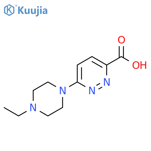 6-(4-ethylpiperazin-1-yl)pyridazine-3-carboxylic acid structure
