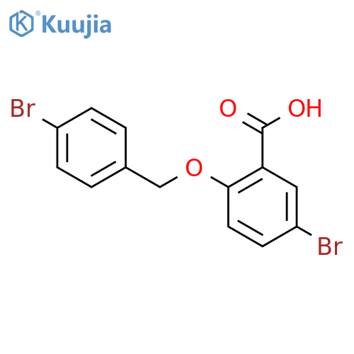 5-Bromo-2-(4-bromobenzyl)oxybenzoic Acid structure